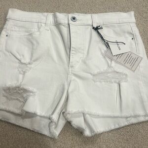 Mid Rise Brand New White Jean Shorts
